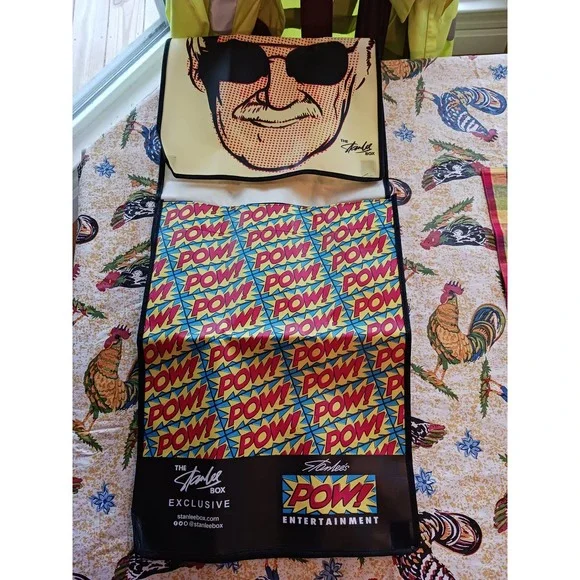 The Stan Lee Box Exclusive Yellow Pop art canvas backpack Pow! Entertainment